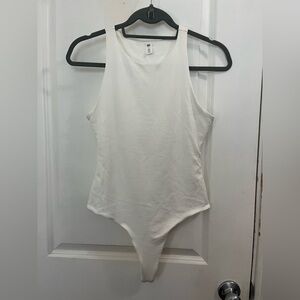 BP White Sleeveless Bodysuit